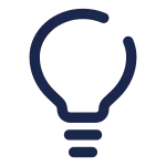 Lightbulb Minimalistic SVG Icon